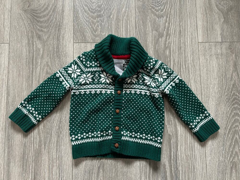 Baby's Knit Cardigan Sweater Size 12 months
